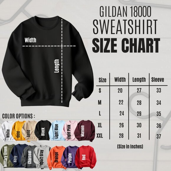 MOMSTER Gildan 18000 SweatShirt Sizes Range S-XL - Picture 2 of 2